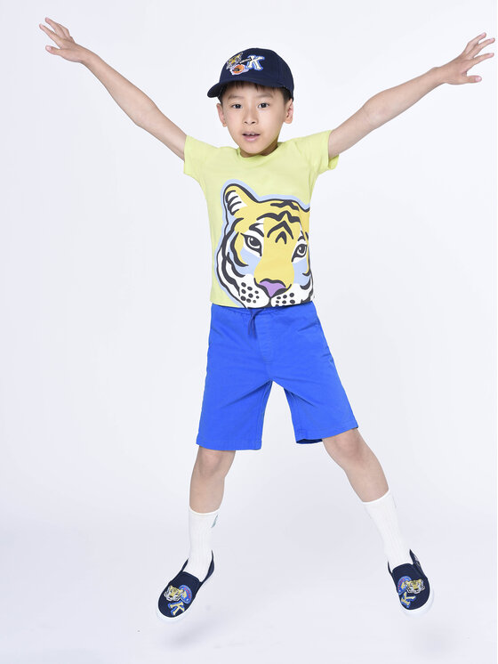 Kenzo Kids T-krekls K25788 S Dzeltens Regular Fit