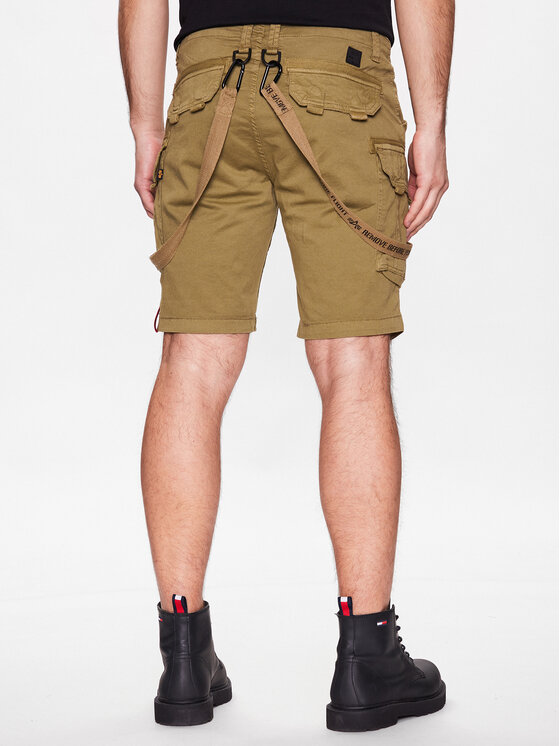 Alpha Industries Alpha Industries Medžiaginiai šortai Utility 116213 Smėlio Slim Fit