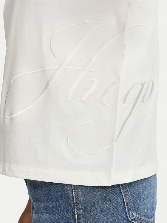 HUGO HUGO T-shirt Duslant 50570677 Bijela Oversize