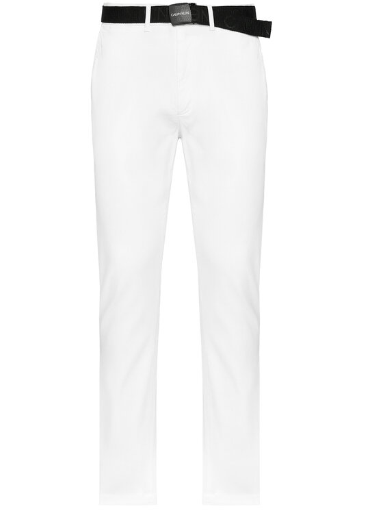 Calvin Klein Calvin Klein Chinos kelnes K10K106894 Balta Slim Fit