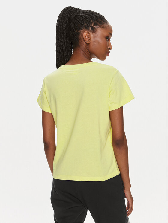 PINKO Pinko T-Shirt Basico 100373 A1N8 Žlutá Regular Fit