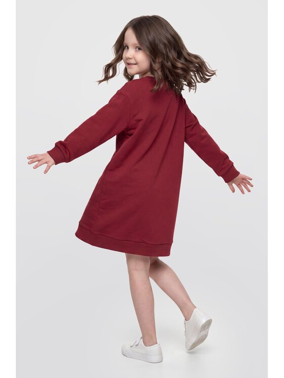 Guess Kids Guess Kids Sukienka codzienna 184586 Czerwony Classic Fit