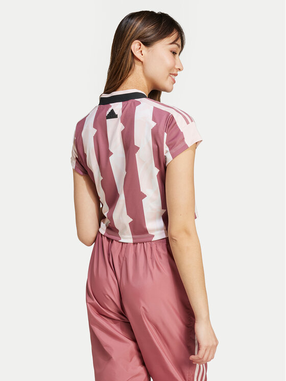 adidas adidas Majica Tiro Cut 3-Stripes IX3520 Roza Slim Fit