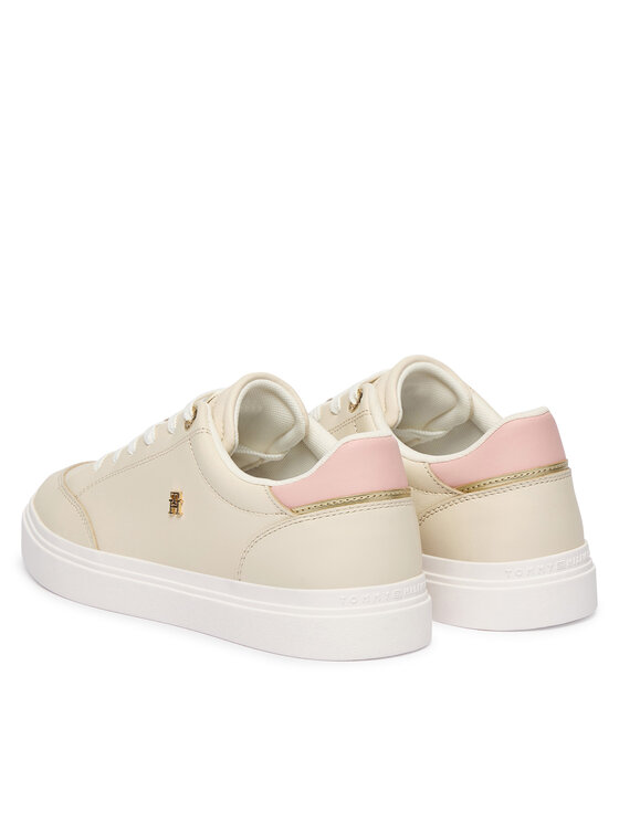 Tommy Hilfiger Tommy Hilfiger Sneakersy Th Chic Cupsole FW0FW09106 Écru