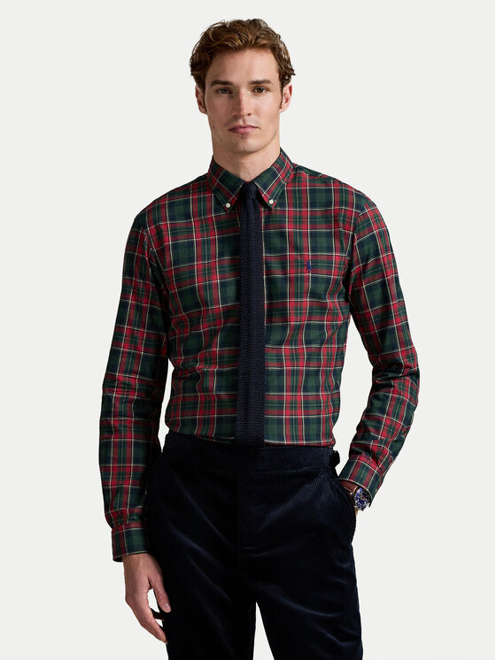 Polo Ralph Lauren Polo Ralph Lauren Marškiniai 710953644008 Raudona Custom Fit