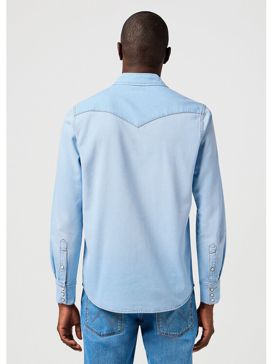 Wrangler Wrangler Camicia WESTERN SHIRT Blu Regular Fit