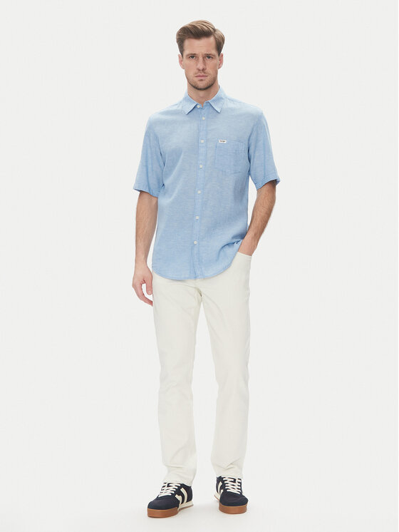 Wrangler Wrangler Krekls 1 Pkt 112362731 Gaiši zils Regular Fit