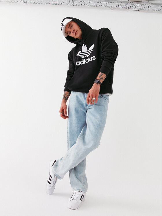 adidas adidas Sweatshirt adicolor Classics Trefoil IA4883 Schwarz Regular Fit