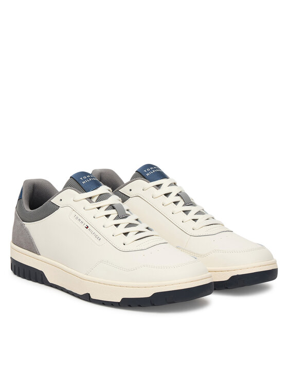 Tommy Hilfiger Tommy Hilfiger Сникърси Th Basket Core Lite Lth/Suede FM0FM05714 Бял