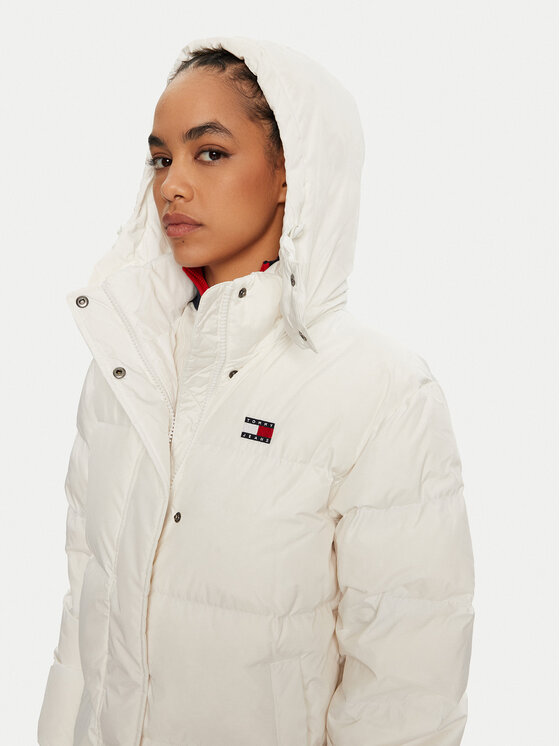 Tommy Jeans Tommy Jeans Vatovaná bunda Alaska DW0DW18860 Bílá Regular Fit