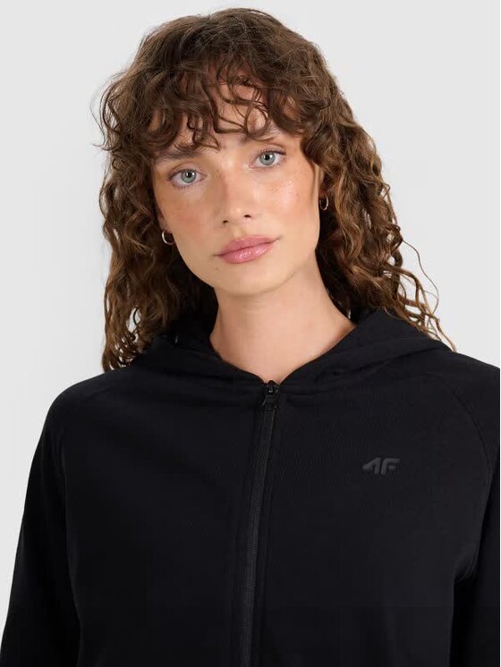 4F 4F Mikina FWMM00TSWSF1763-20S Čierna Regular Fit