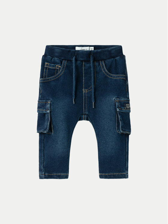NAME IT Džínsy 13230842 Tmavomodrá Baggy Fit