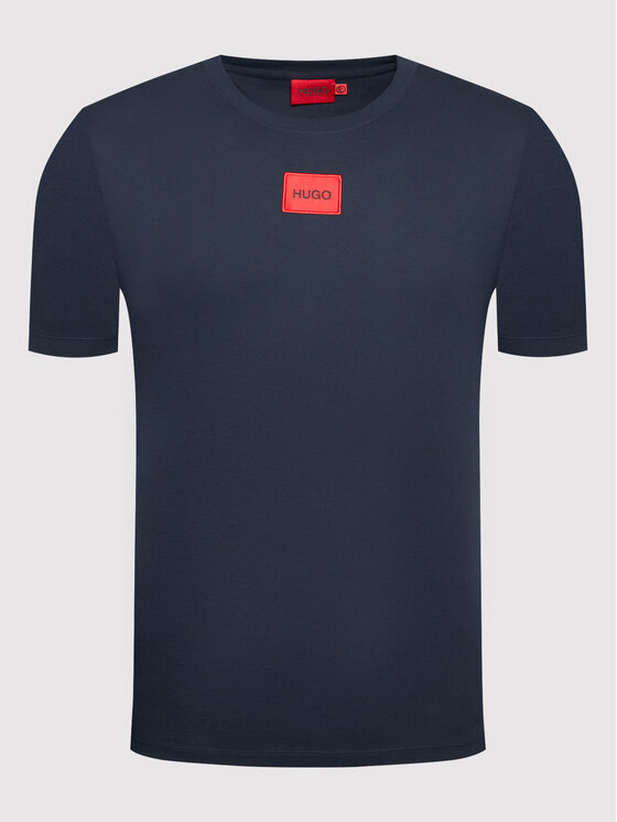 HUGO Hugo Póló Diragolino212 50447978 Sötétkék Regular Fit