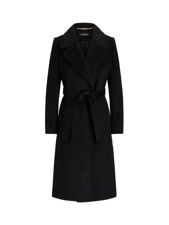 LAUREN RALPH LAUREN LAUREN RALPH LAUREN Gyapjú kabát 297962169001 Fekete Regular Fit