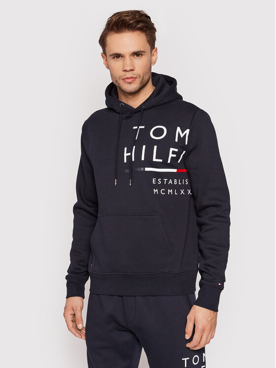 Tommy Hilfiger Sweatshirt Wrap Around Graphic MW0MW20119 Dunkelblau Regular  Fit | Modivo.de