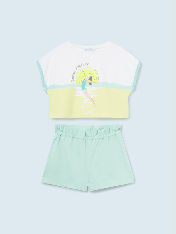 Mayoral Mayoral Completo T-shirt e pantaloncini 6247 Multicolore