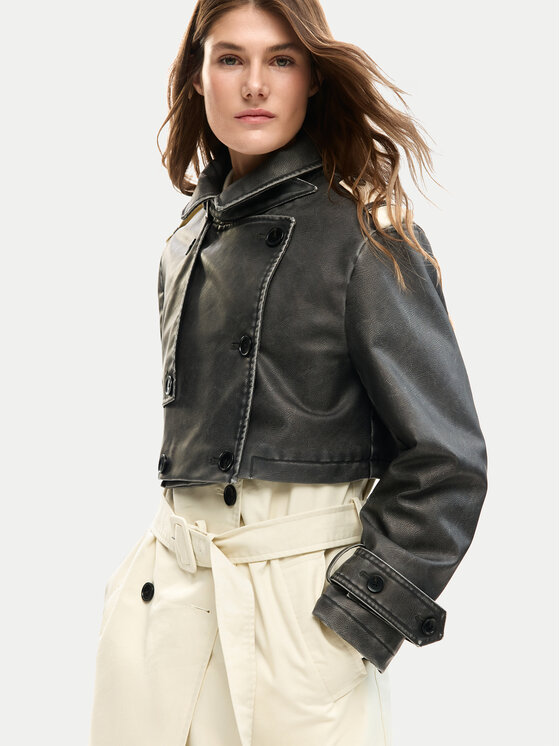 Desigual Desigual Trencis Duolo 26SWEW34 Écru Regular Fit