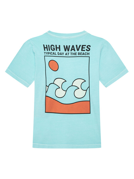 United Colors Of Benetton United Colors Of Benetton T-shirt 3PCMC10N7 Plava Regular Fit