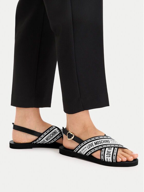 LOVE MOSCHINO LOVE MOSCHINO Sandalen San Lod Micro20 JA16142G0MIX200A Schwarz