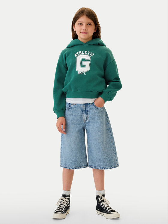 Gap Gap Felpa 546157-00 Verde Relaxed Fit