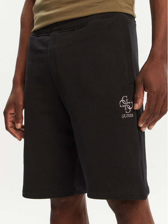 Guess Guess Pantaloni scurți sport M5GD10 KCN01 Negru Regular Fit
