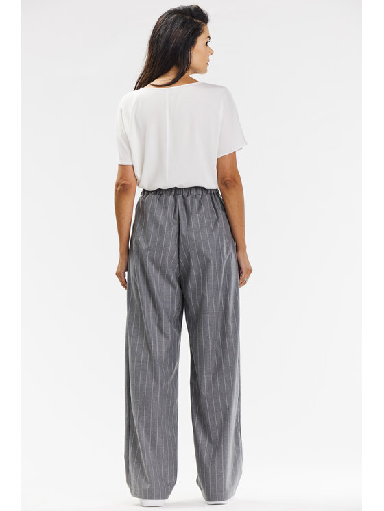 Awama Awama Spodnie damskie A677 Szary Basic Fit