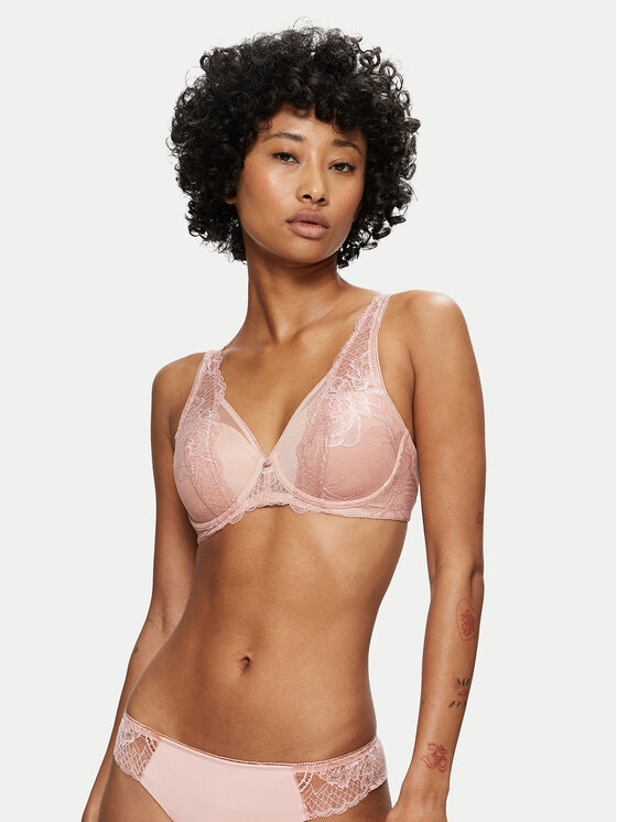 Triumph Triumph Σουτιέν με μπανέλα Wild Peony Florale 10209627 Ροζ