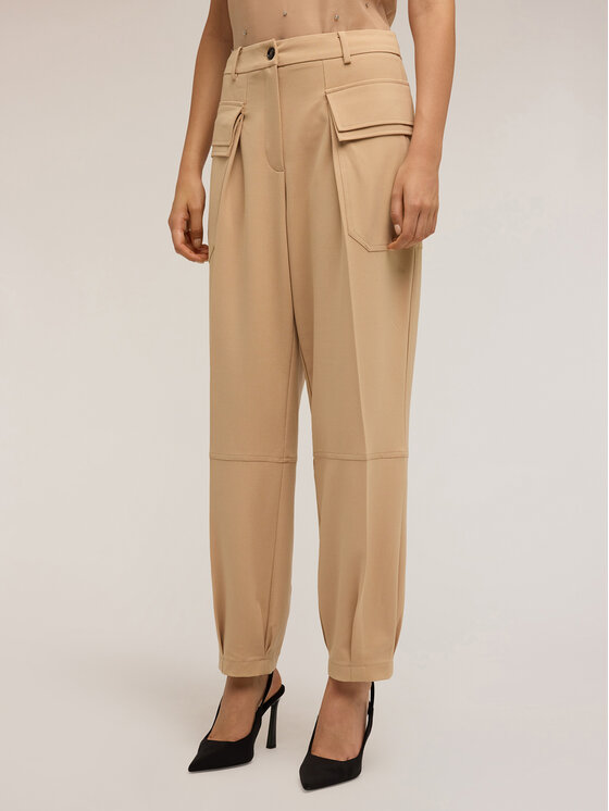 Motivi Motivi Pantaloni di tessuto P085Q004159N002 Écru Regular Fit