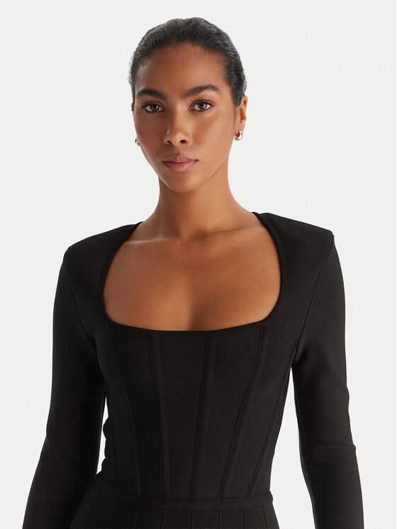 Marciano Guess Marciano Guess Sukienka koktajlowa 5BGK11 5036Z Czarny Regular Fit