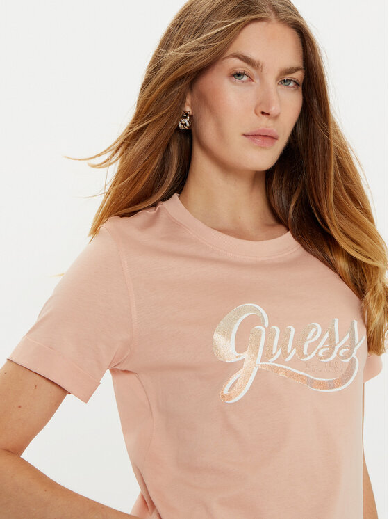 Guess Guess T-särk W4YI09 JA914 Roosa Regular Fit