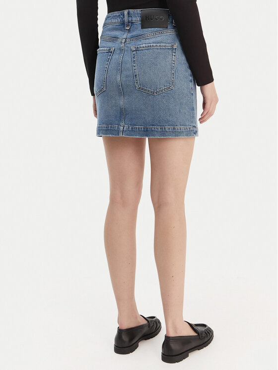 HUGO HUGO Jeans suknja Gilvie 50553182 Plava Regular Fit