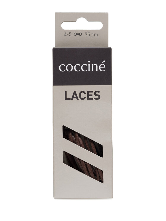 Coccine Šnúrky do topánok SZNUROWADŁA 75 cm F2 WOSKOWANE v.AZ Hnedá
