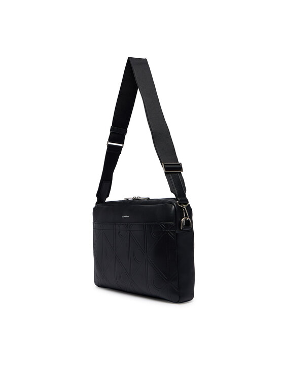 Calvin Klein Calvin Klein Sülearvutikott Xl Emblem Aop LV04D3526G Must