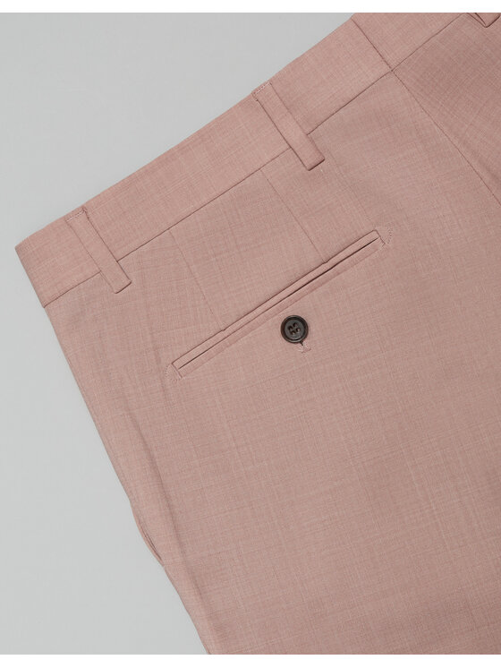 Borgio Borgio Spodnie garniturowe badia Różowy Slim Fit