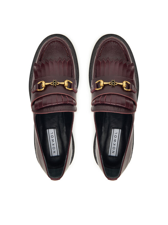 Nokwol Nokwol Loafersy Perry Bordowy