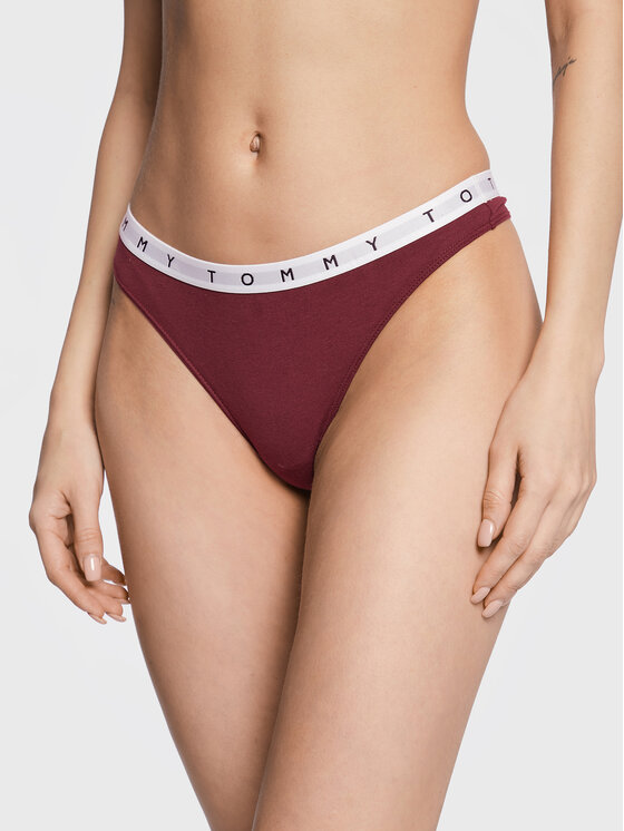 Tommy Hilfiger Tommy Hilfiger Komplet 3 par stringów Print UW0UW02521 Kolorowy