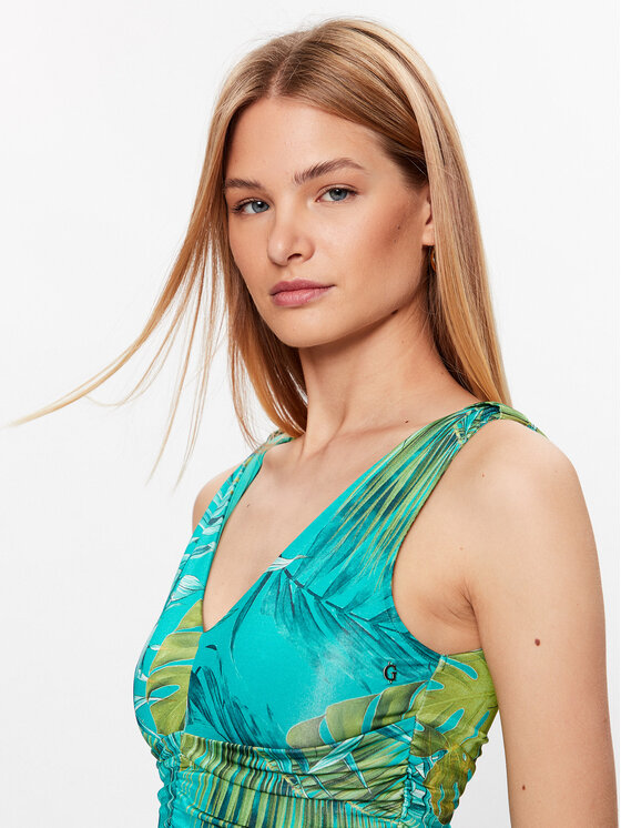 Guess Guess Jumpsuit W3GD0C KBAC2 Verde Regular Fit