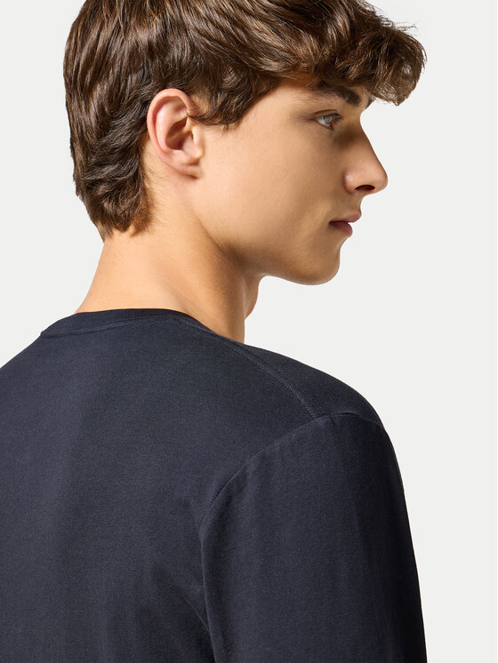 Wrangler Wrangler Longsleeve Sign Off 112357361 Μαύρο Regular Fit