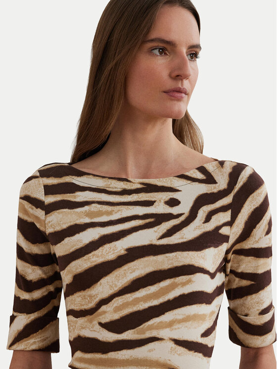 LAUREN RALPH LAUREN LAUREN RALPH LAUREN Majica 200971095001 Bež Slim Fit