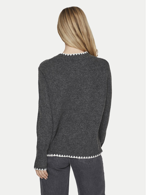 Vila Vila Maglione Hefna 14098864 Grigio Regular Fit