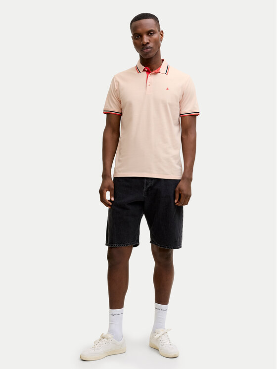 Jack & Jones Jack & Jones Polokošile Paulos 12136668 Světle oranžová Regular Fit