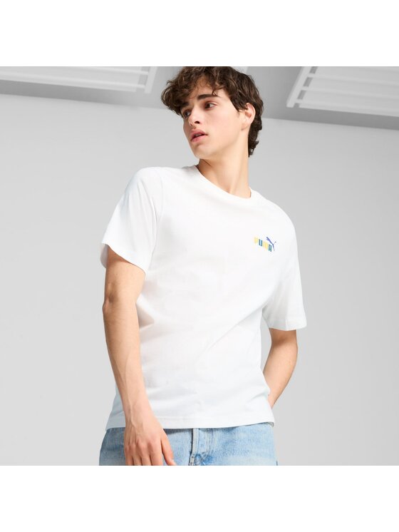 Puma Puma T-Shirt 683211 Biały Regular Fit