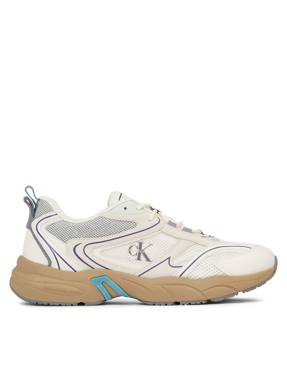 Calvin Klein Jeans Snīkeri Retro Tennis Su-Mesh Wn YM0YM00589 Balts