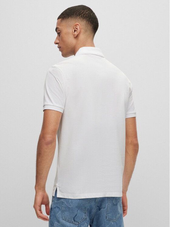 HUGO Hugo Tricou polo Donos222 50466182 Alb Regular Fit