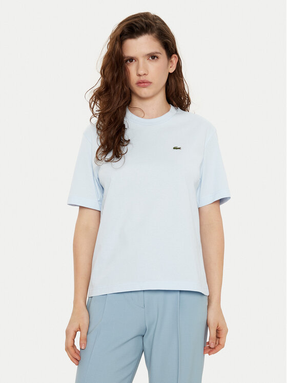 Lacoste Lacoste Majica TF7215 Svetlo modra Regular Fit