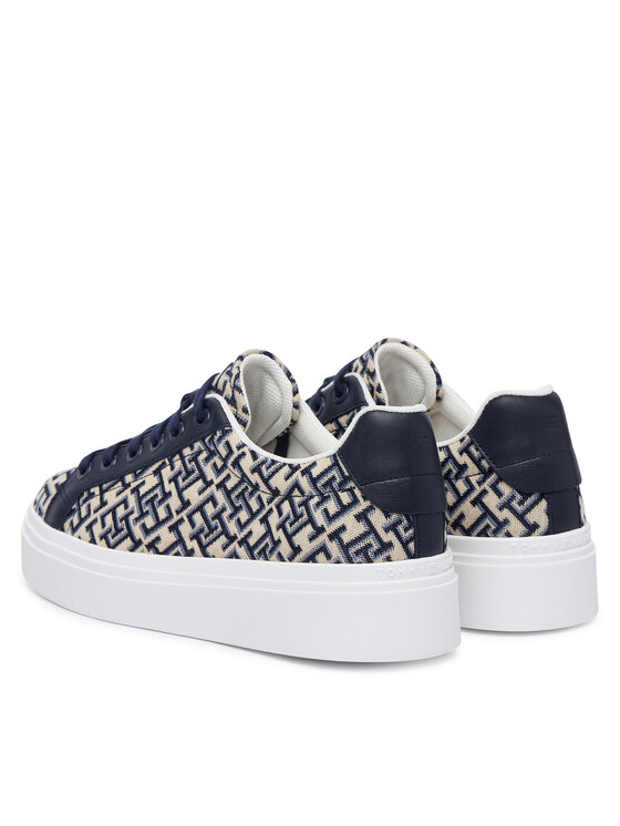 Tommy Hilfiger Tommy Hilfiger Сникърси Chic Platform Monogram FW0FW09398 Бежов