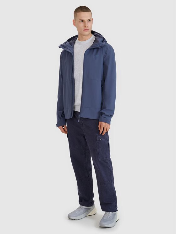 4F 4F Giacca di transizione 4FWSS25TTJAM704-22S Blu scuro Regular Fit