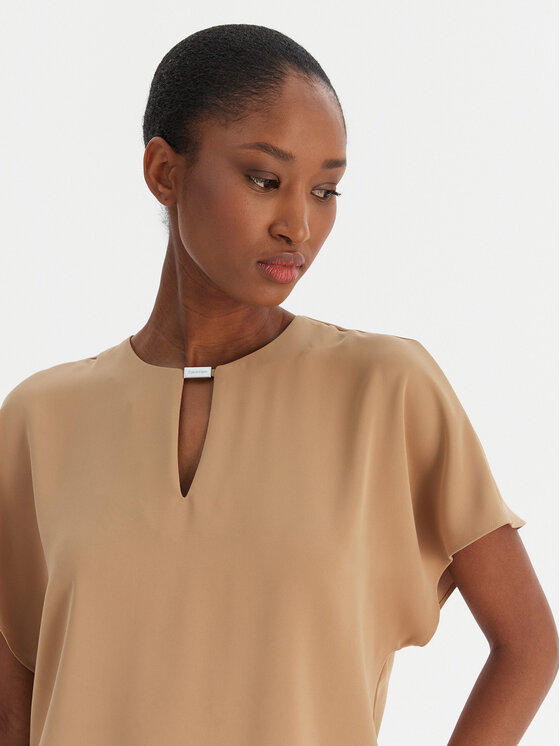 Calvin Klein Calvin Klein Blūze LV044E902G Bēšs Regular Fit