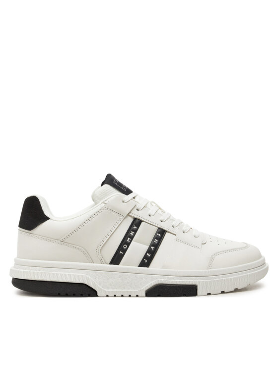 Sneakers Tommy Jeans The Brooklyn Leather EM0EM01521 Alb