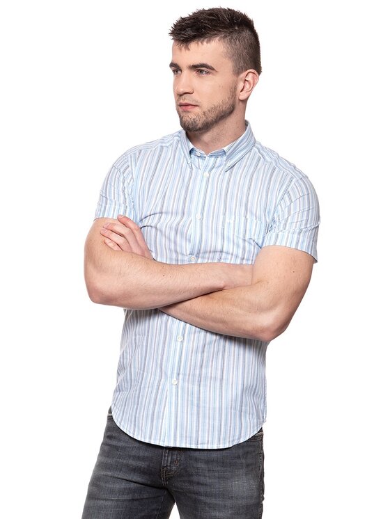 Wrangler Wrangler Camicia BUTTON-DOWN Bianco Slim Fit